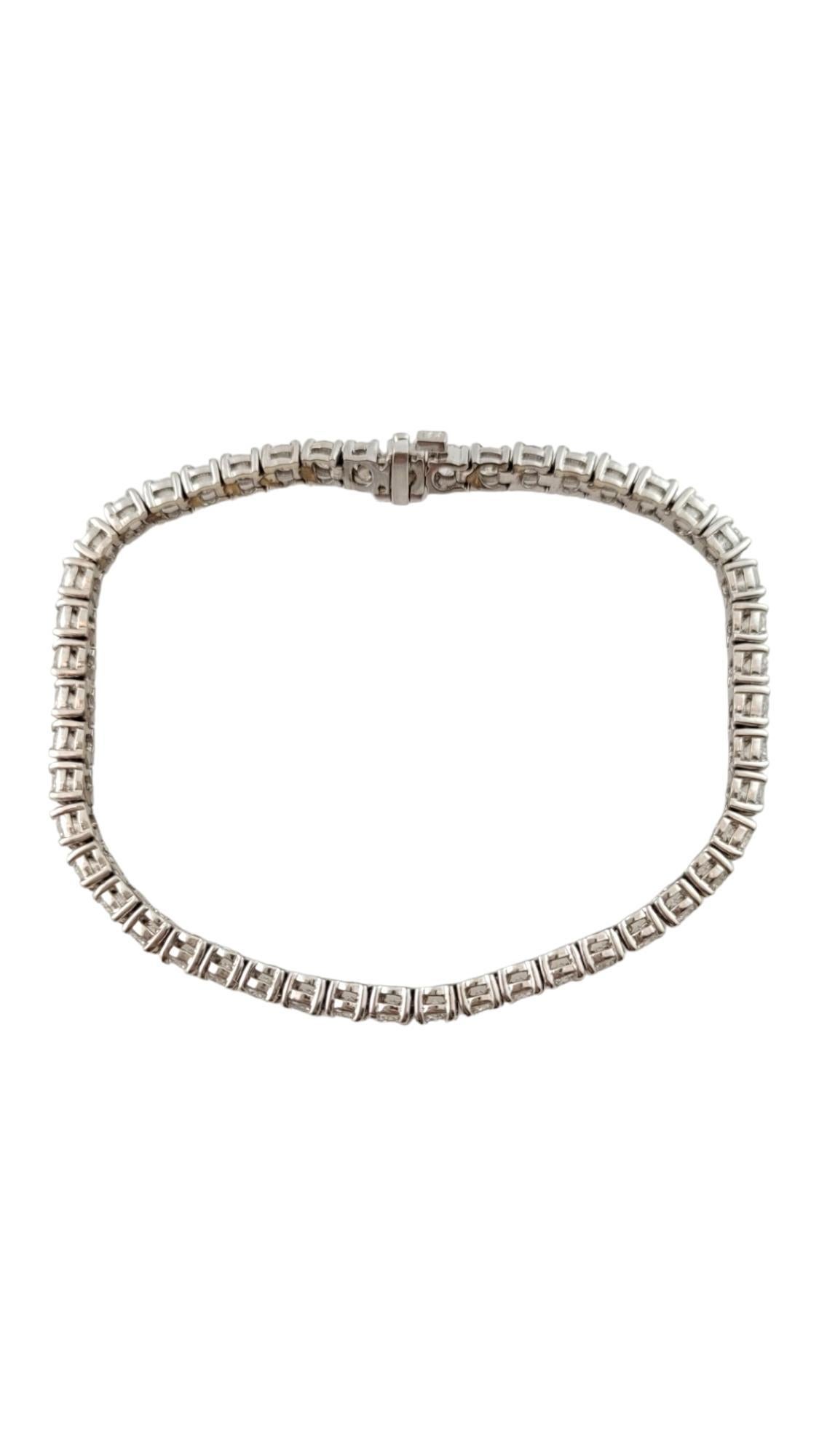 Brilliant Cut 14K White Gold Diamond Tennis Bracelet #16457