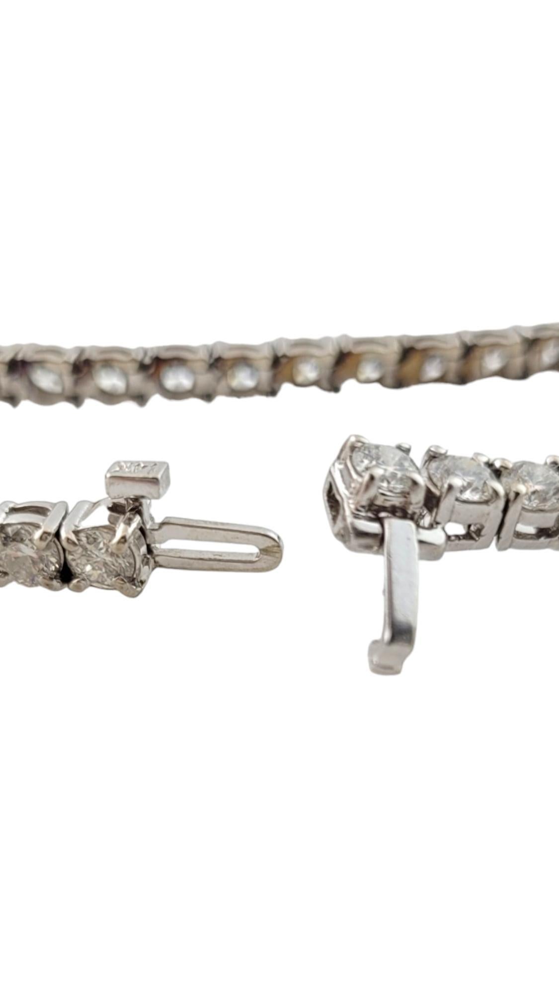 14K White Gold Diamond Tennis Bracelet #16457 1