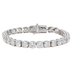 14k White Gold & Diamond Tennis Bracelet 18.90ctw