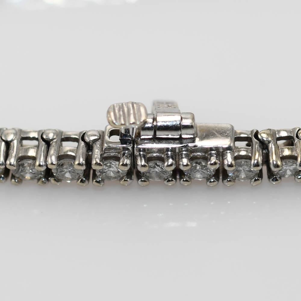 Women's 14K White Gold Diamond Tennis Bracelet, 2.00tdw, 10g