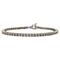 14K White Gold Diamond Tennis Bracelet, 2.00tdw, 10g