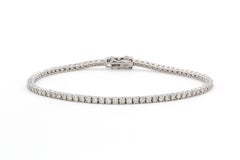 Tennisarmband aus 14-karätigem Weißgold mit Diamanten, 2,06 ct insgesamt, G-H/VS2-SI1