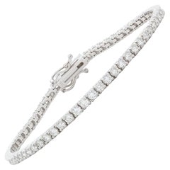 14k White Gold & Diamond Tennis Bracelet 2.43ctw F-G/VS1-VS2