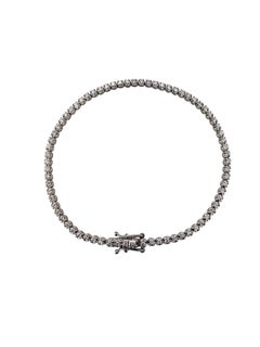 Bracelet de tennis en or blanc 14K avec diamants #24571