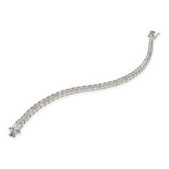 Bracciale tennis con diamanti in oro bianco 14K 8,98 ctw