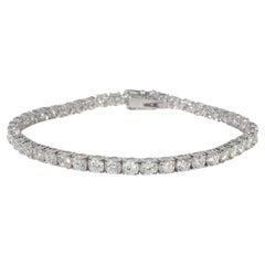 Bracciale tennis con diamanti in oro bianco 14K 8,98 ctw