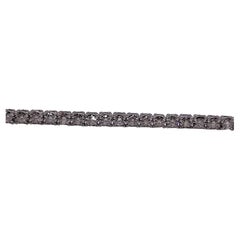 Bracelet tennis en or blanc 14 carats avec diamants