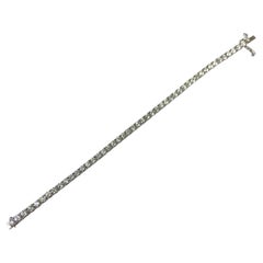 14k White Gold Diamond Tennis Bracelet Weighing 8.67 Ctw