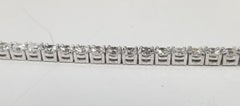 14k White Gold Diamond Tennis Bracelet Weighing 9.02 Ctw
