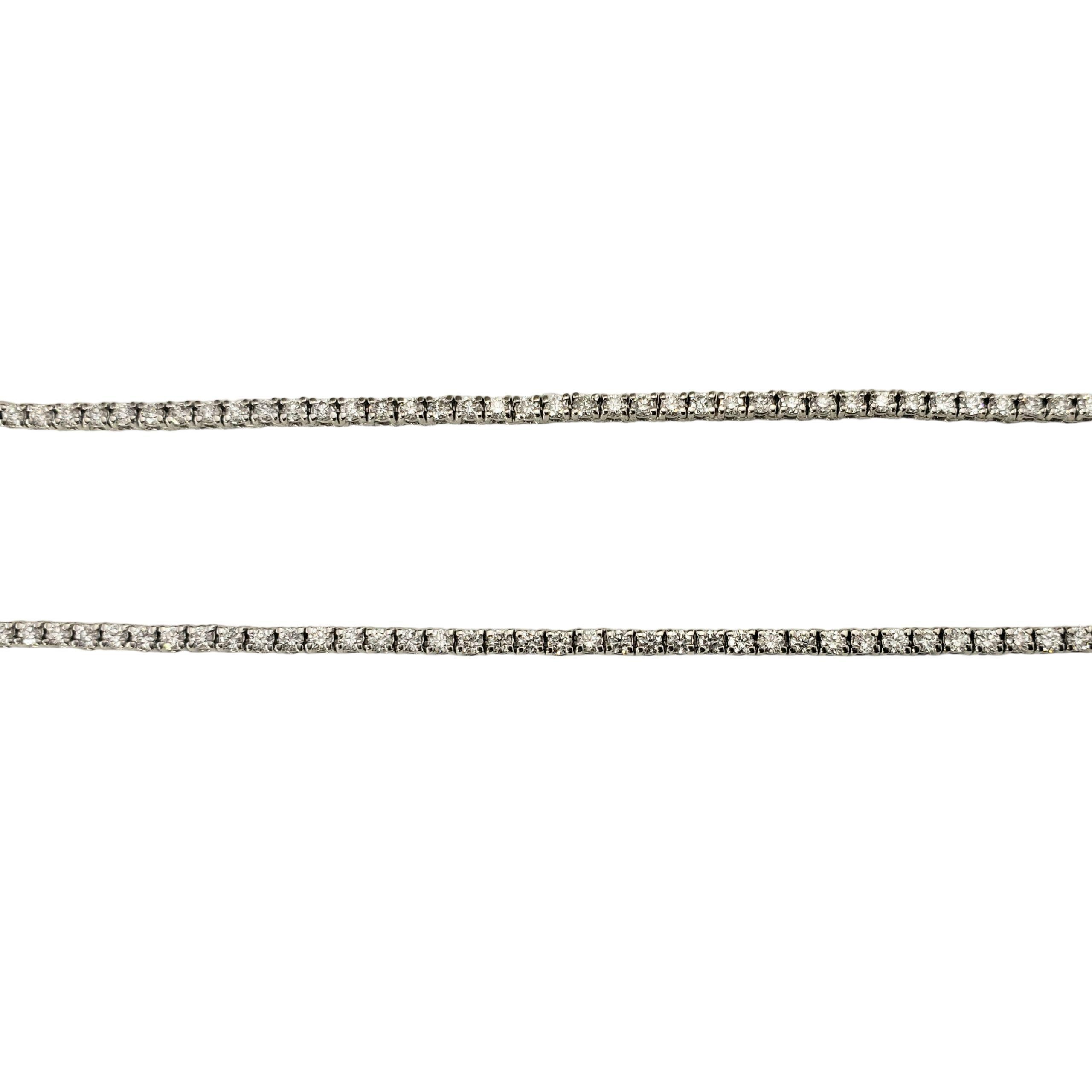 Women's 14K White Gold Diamond Tennis Necklace 1.77 TCW.  #22926 For Sale