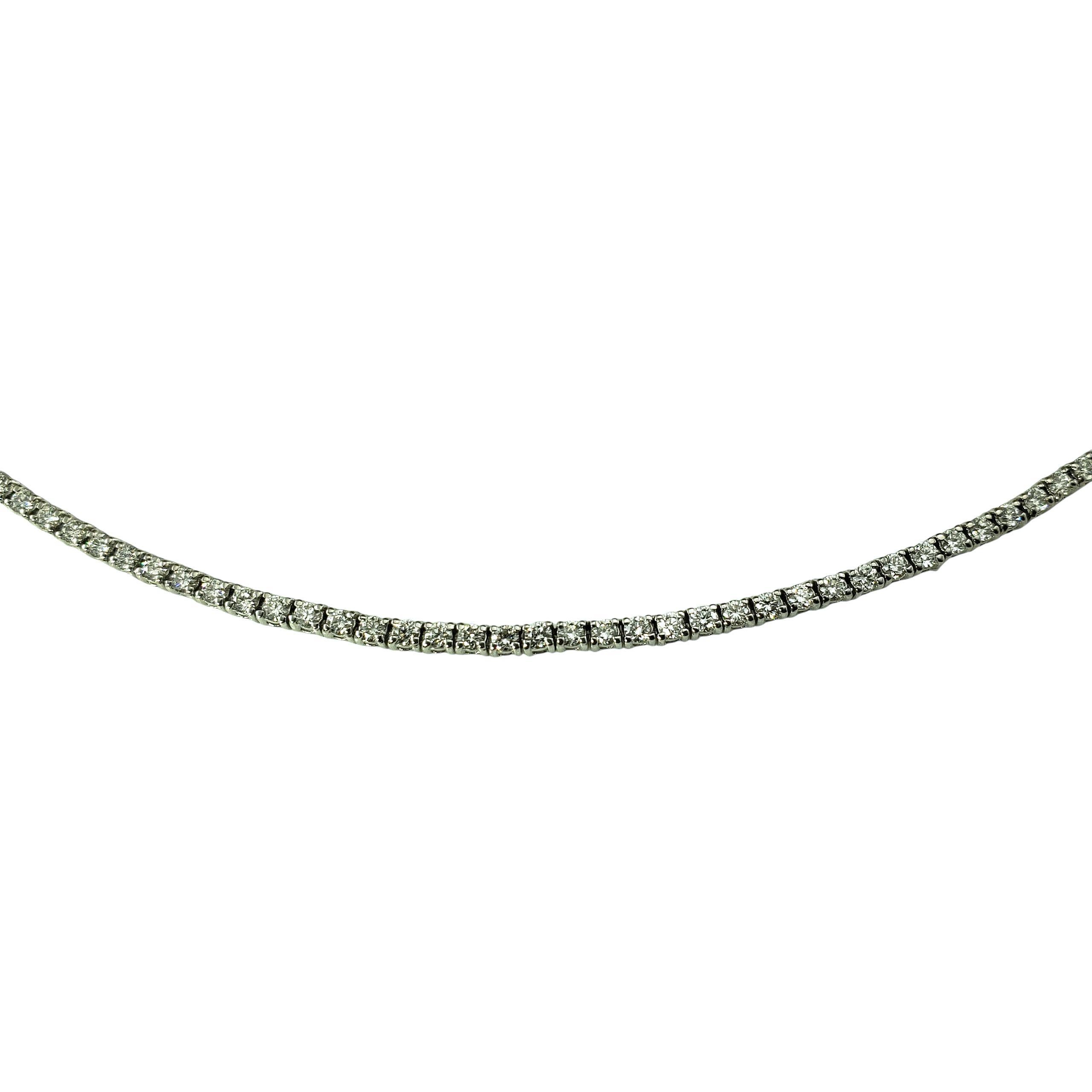14K White Gold Diamond Tennis Necklace 1.77 TCW.  #22926 For Sale 2