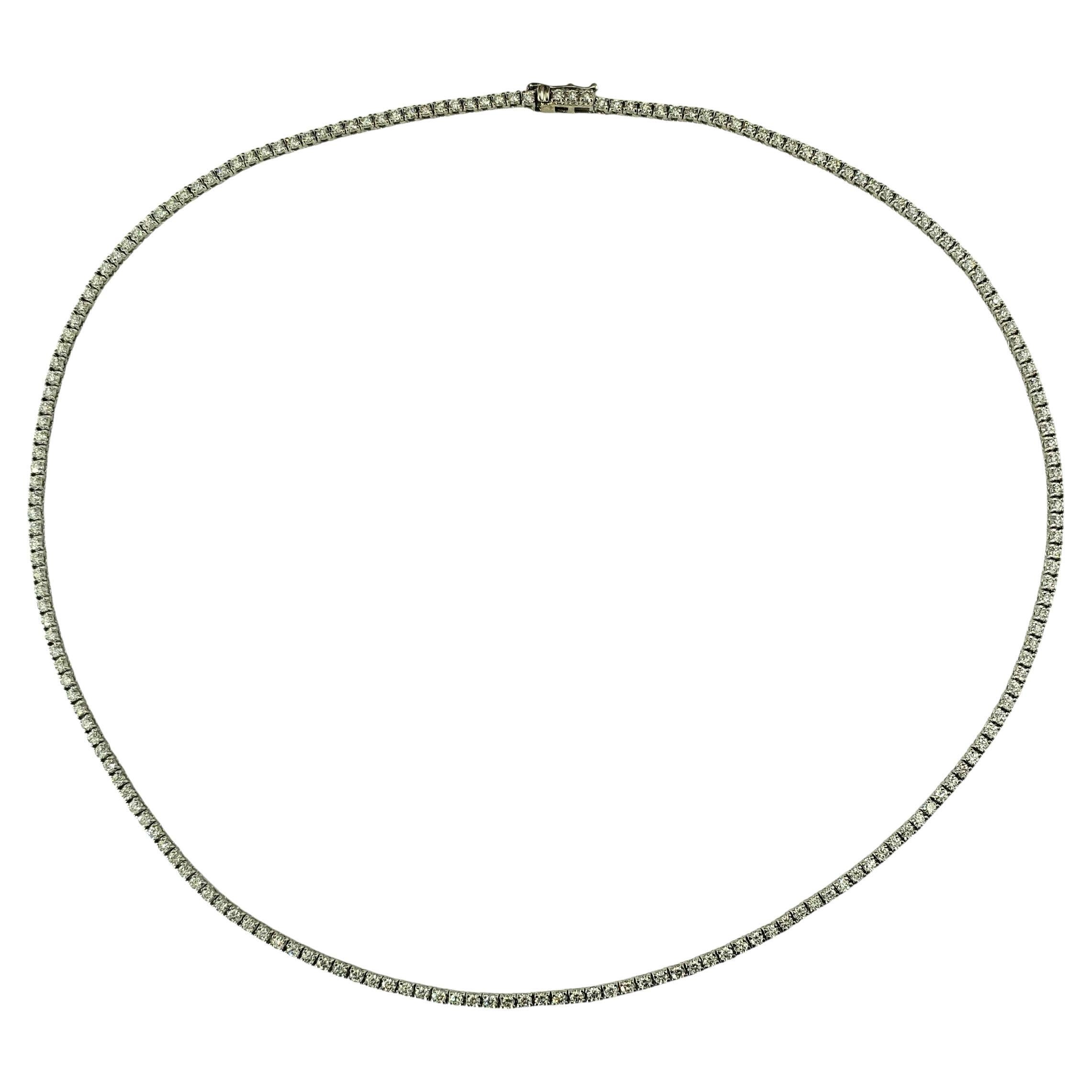 14K White Gold Diamond Tennis Necklace 1.77 TCW.  #22926 For Sale