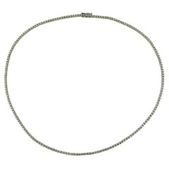 14K White Gold Diamond Tennis Necklace 1.77 TCW.  #22926