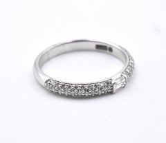 14 Karat White Gold Diamond Wedding Band