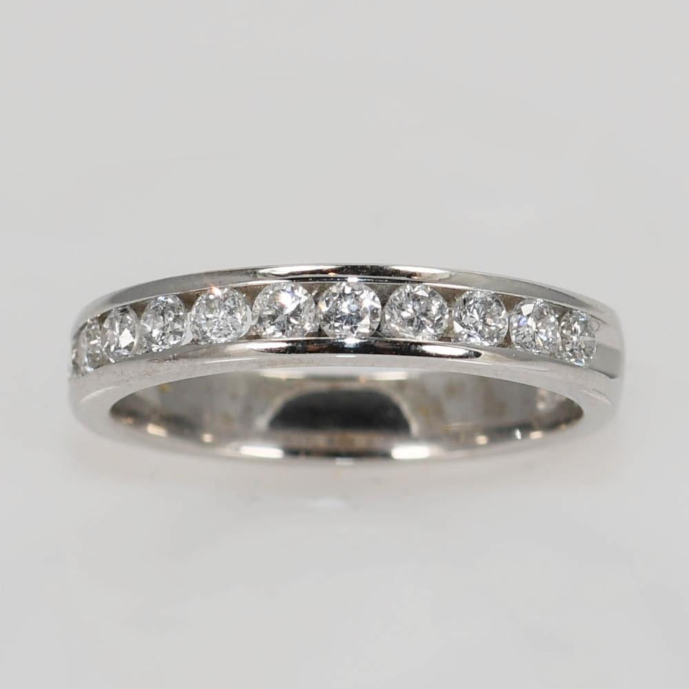 14K Weißgold Diamant Ehering Set 1,54ct für Damen oder Herren im Angebot