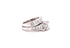 14 Karat White Gold Diamond Wedding Set