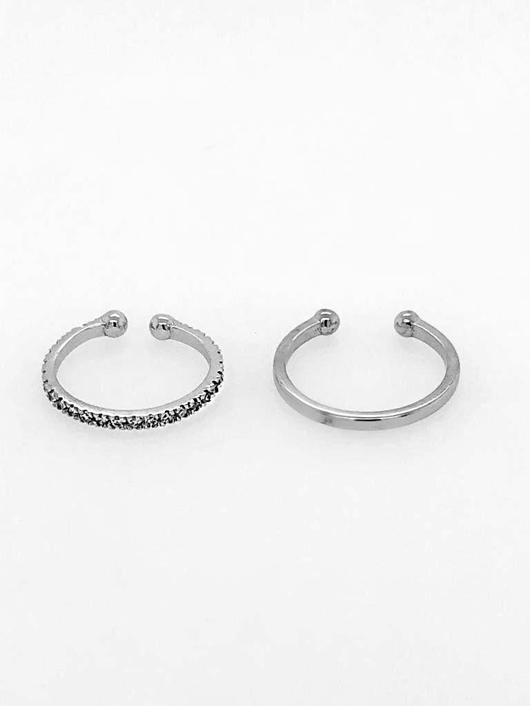 white gold cartilage earrings