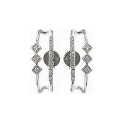 14K White Gold & Diamonds Gazebo Collection Earring (0.17 Ct)