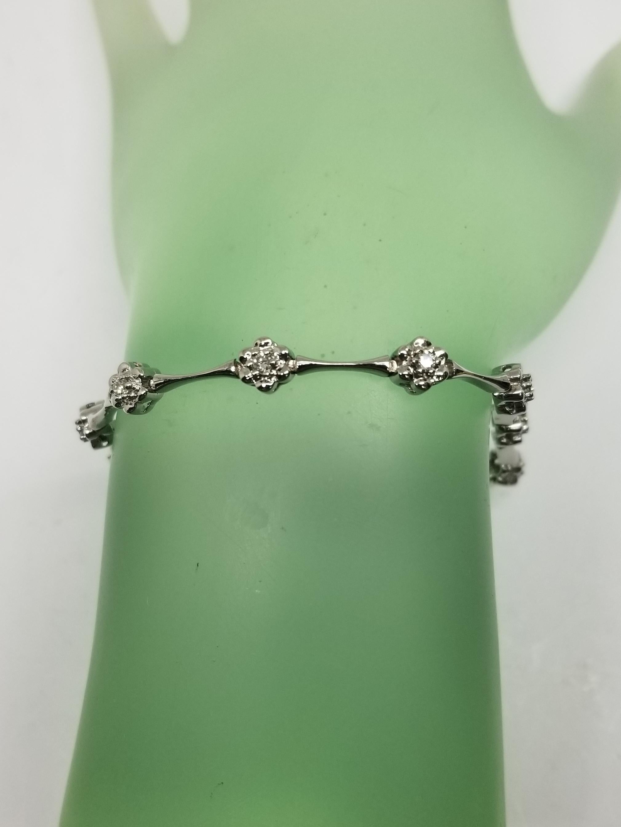 flower diamond bracelet