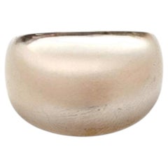 Ring aus 14-karätigem Weißgold in Kuppelform, Größe 9,25, Art.-Nr. 25506