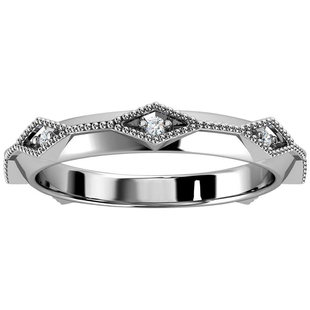 For Sale:  14K White Gold Elsa Diamond Ring