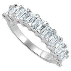 14K White Gold Emerald Cut 2.00ct Diamond Ring for Her