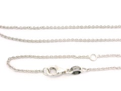 14k White Gold Emerald & Diamond Flower Pendant w/ Adjustable Necklace