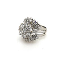 14K White Gold Floral-Inspired 3CTW Diamond Wedding Set
