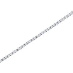 14 Karat Weißgold Vierzackiges Diamant-Tennisarmband '3 1/2 Karat'.
