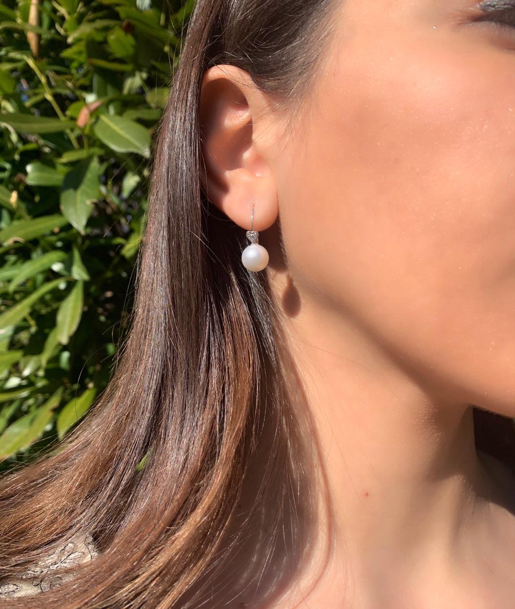 white gold earrings