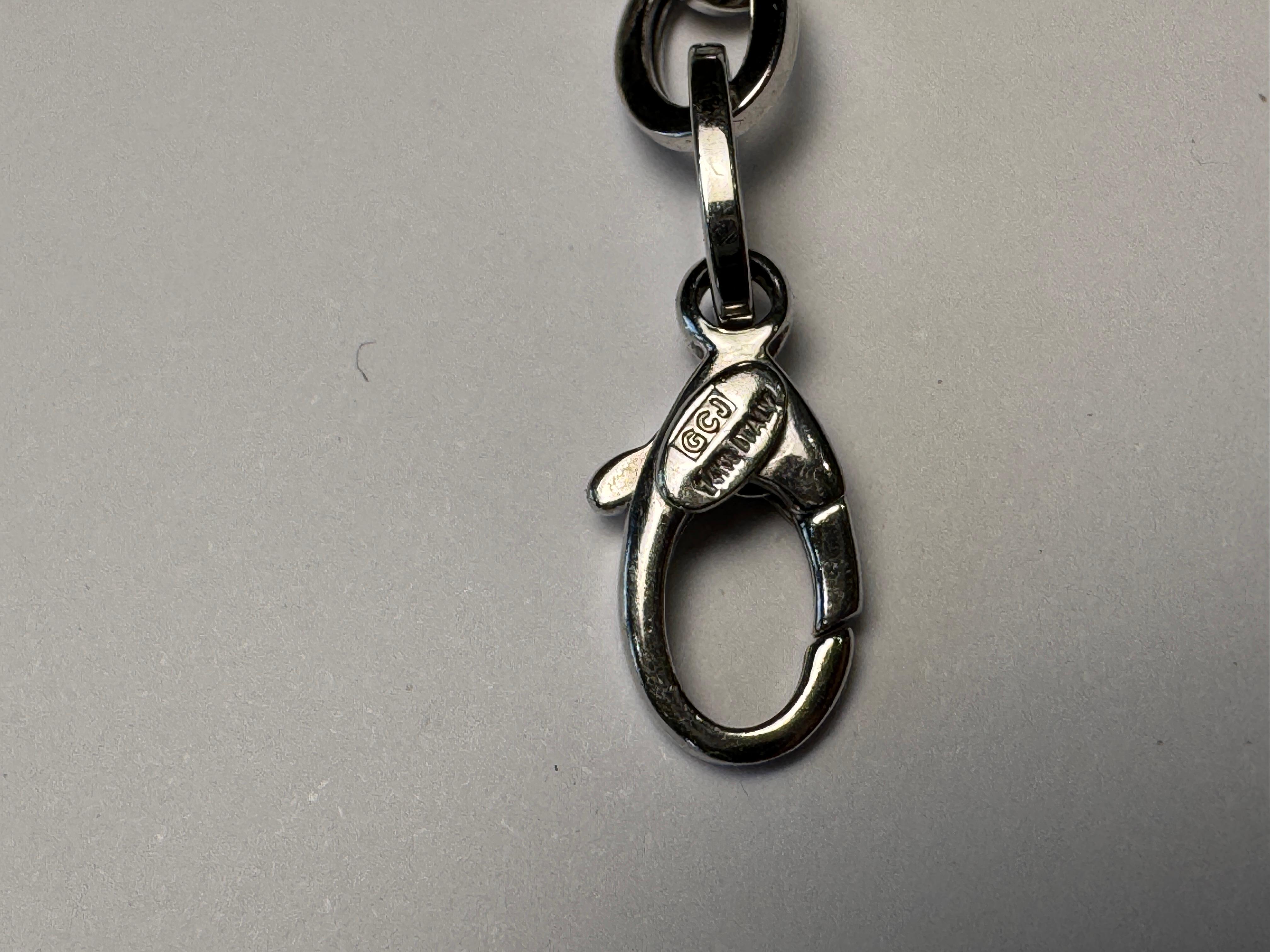 Bracelet de pierres précieuses en or blanc 14k Améthyste Citrine Topaze 7.5