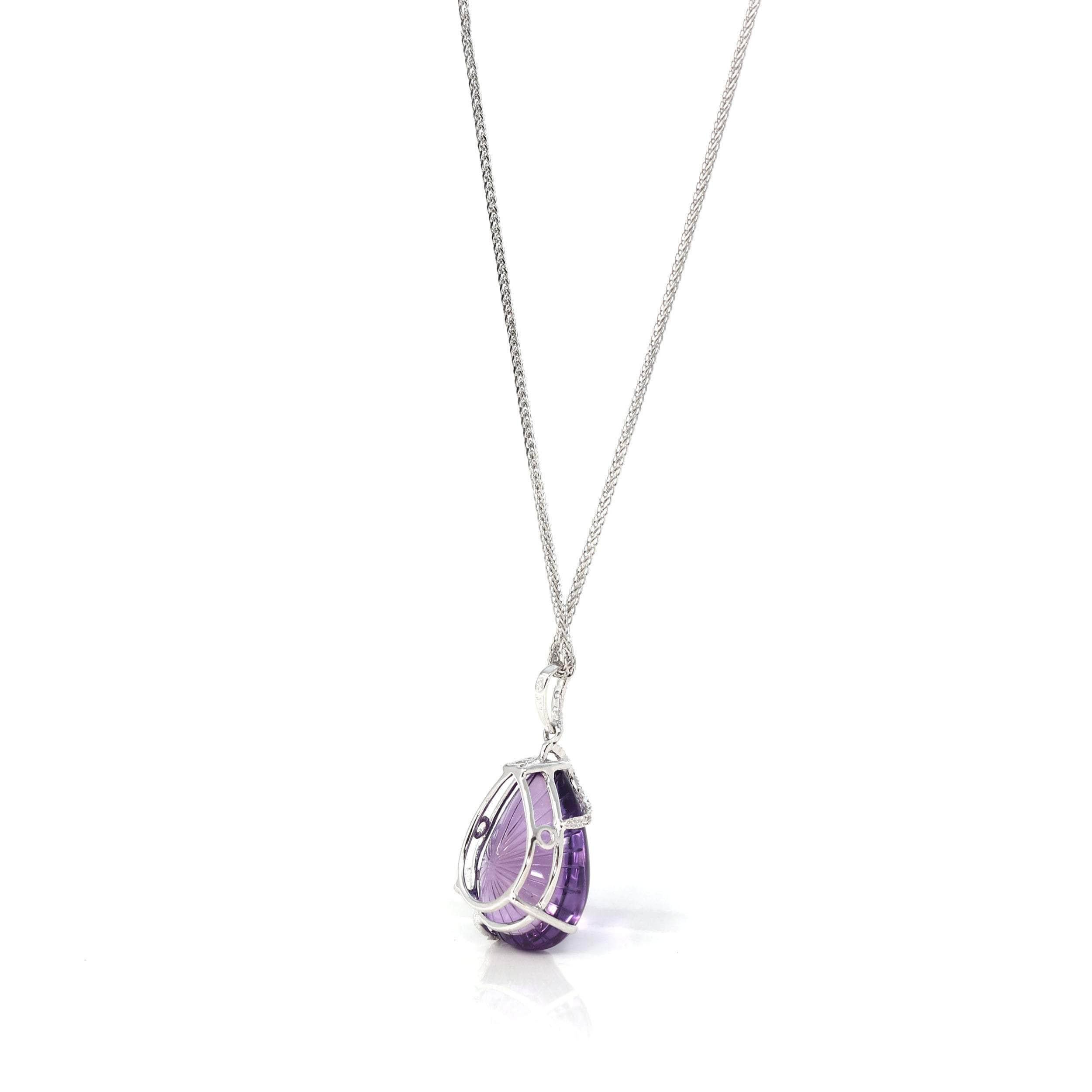 real amethyst necklace pendant