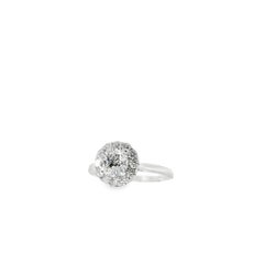 14k White Gold GIA Certified 1.02ct Round Brilliant Diamond Engagement Ring