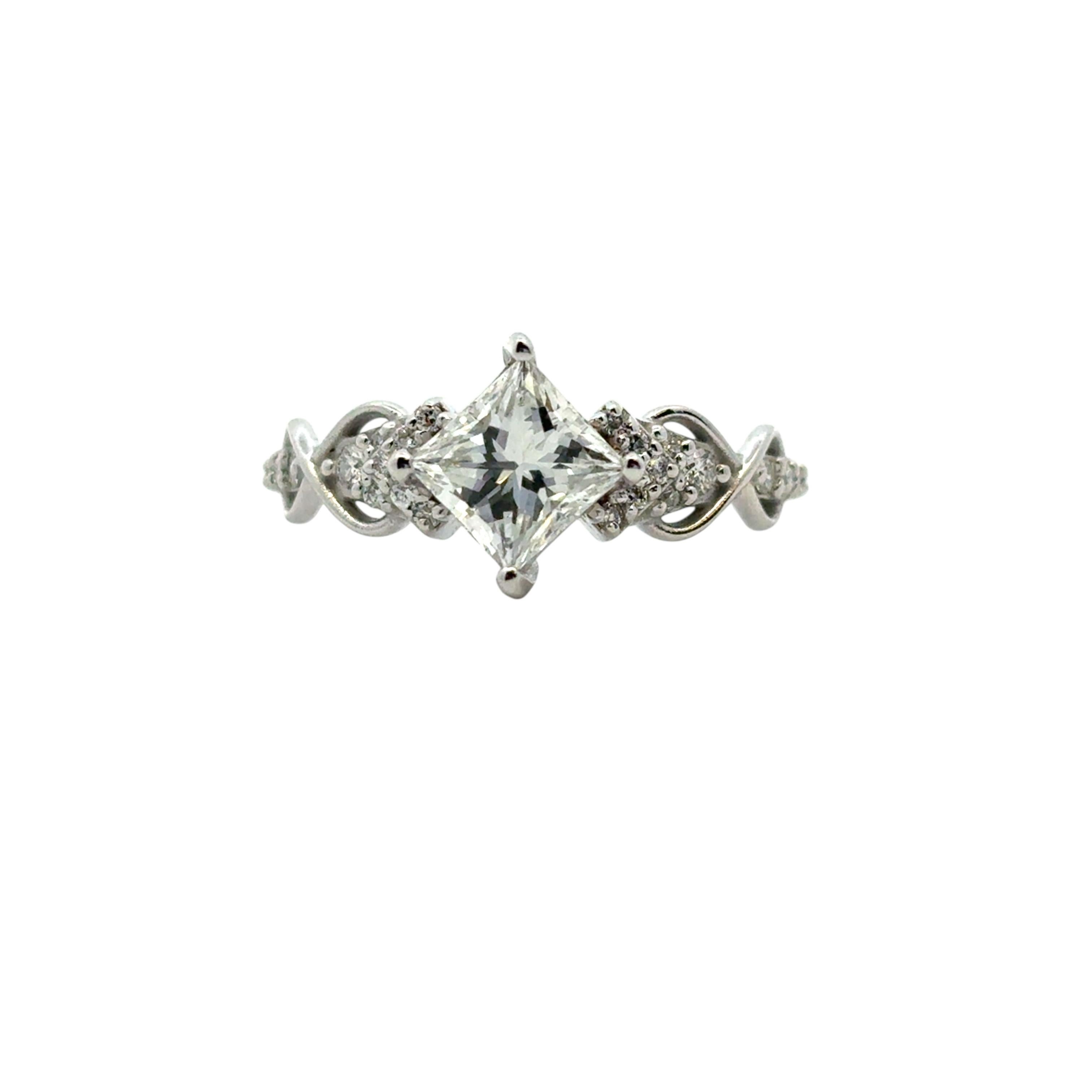 14k White Gold GIA Certified 1.05ct Natural Princess Cut Diamond Engagement Ring

This stunning 1.05ct Diamond Engagement Ring is in excellent condition and is ready to ship!

Style: Engagement Ring
Material: 14k White Gold
Center Diamond Details: