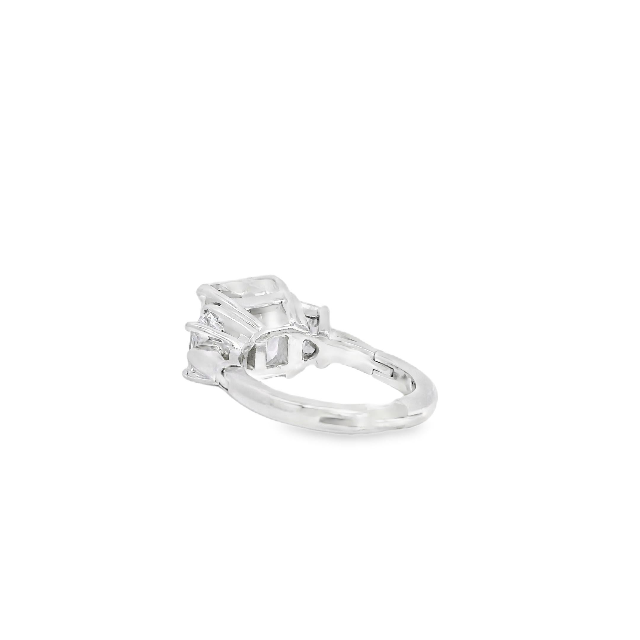 14k White Gold GIA Certified 5.03ct Diamond Engagement Ring en venta 5