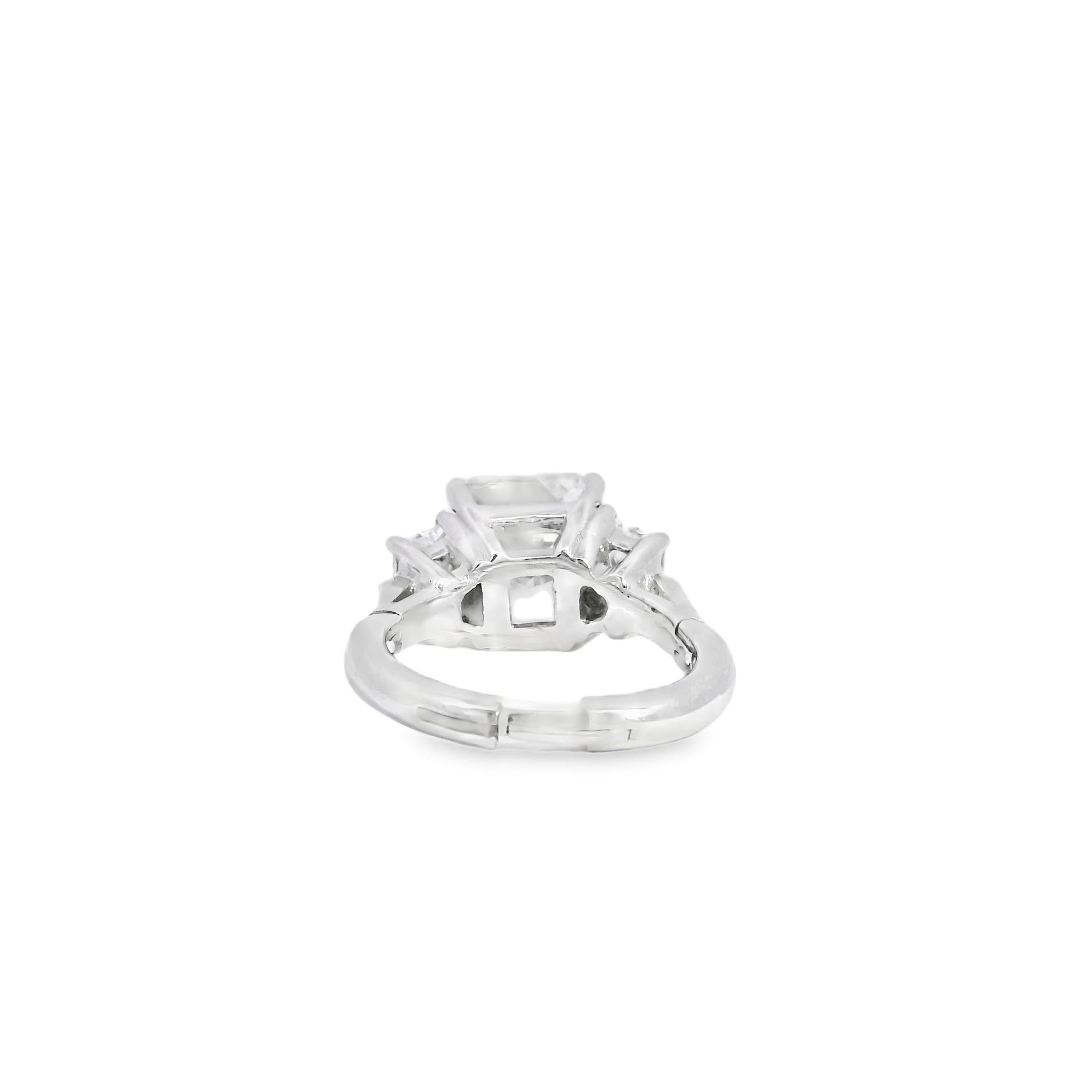 14k White Gold GIA Certified 5.03ct Diamond Engagement Ring en venta 7