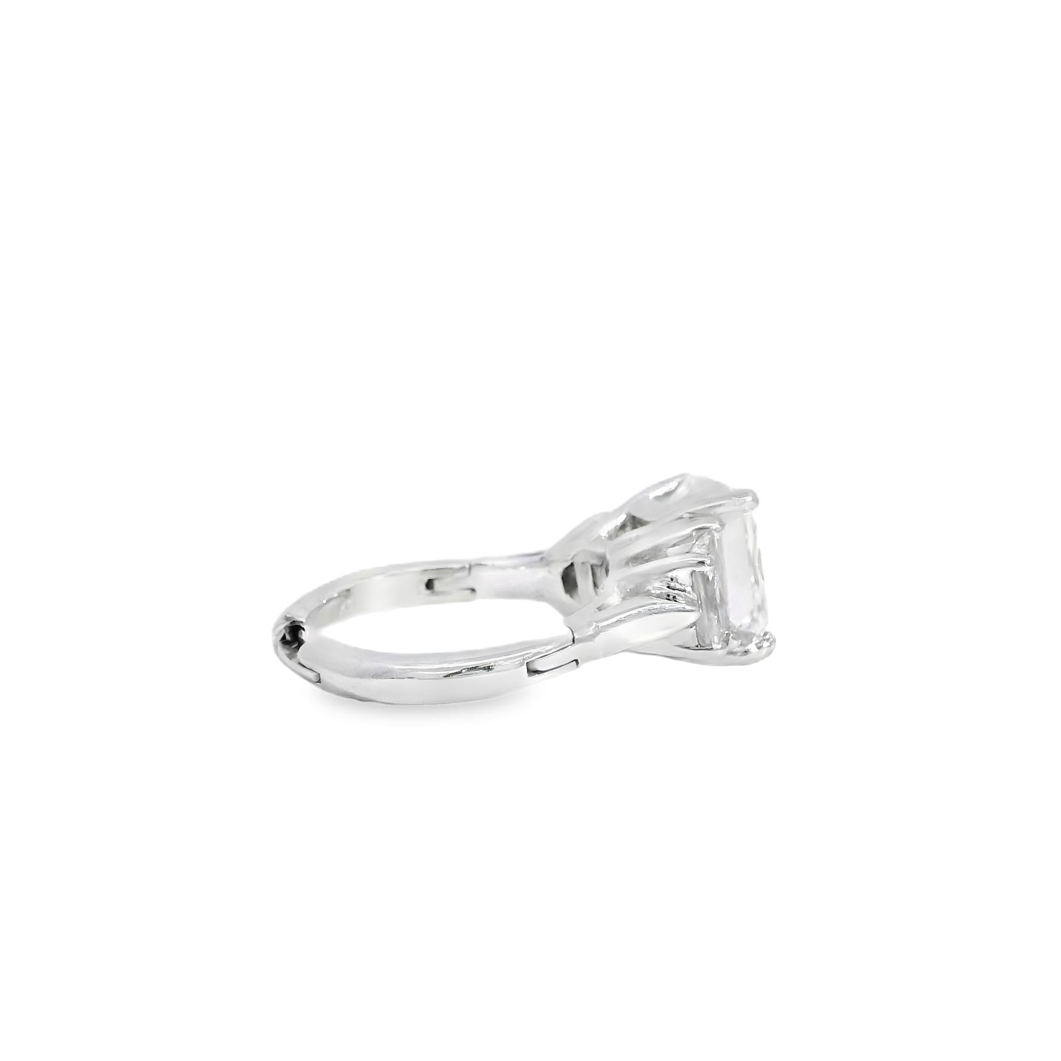 14k White Gold GIA Certified 5.03ct Diamond Engagement Ring en venta 11