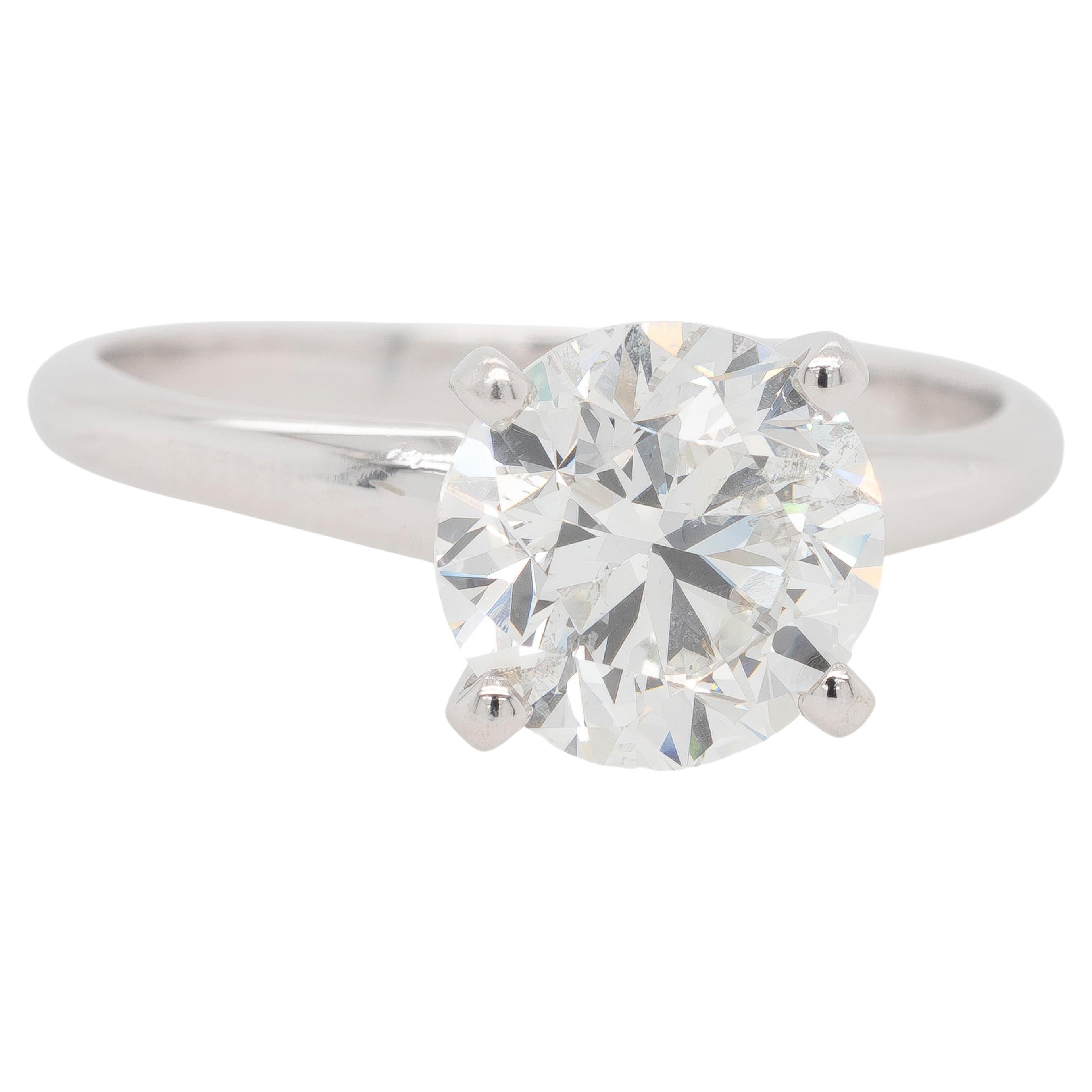 14K White Gold GIA Certified Diamond Engagement Ring