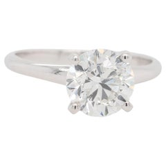 14K White Gold GIA Certified Diamond Engagement Ring