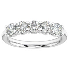 14K White Gold Helena 5 stone Diamond Ring '1 Ct. Tw'