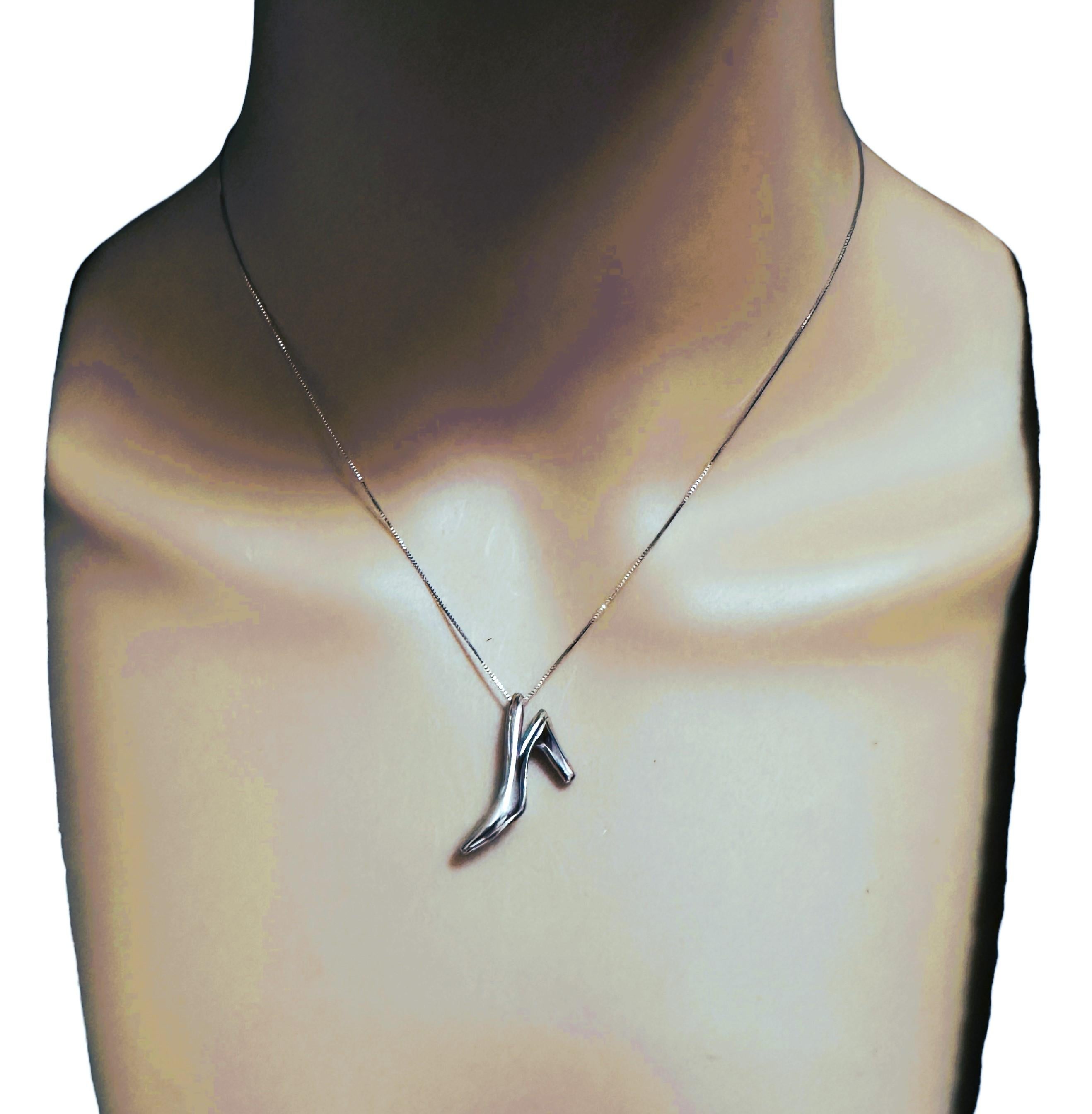 This is just the cutest pendant ever!  Made especially for women that love shoes!  The pendant is stamped 