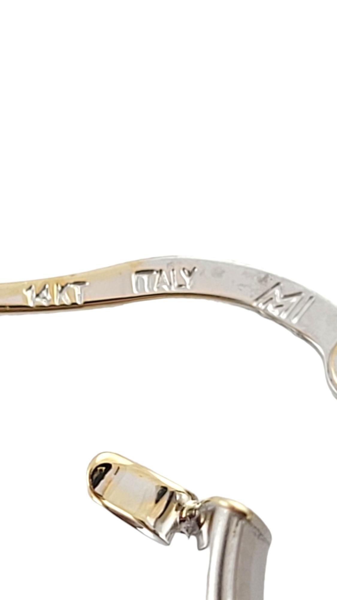 14K Weißgold Huggie Hoop Ohrringe #22994 im Angebot 2