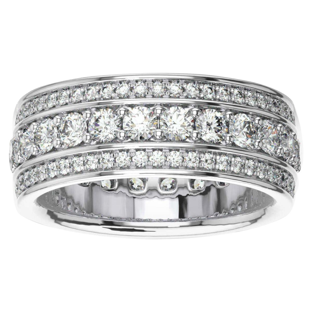 Anillo de diamantes de oro blanco de 14 quilates Katharine Eternity '2 Ct. Tw'