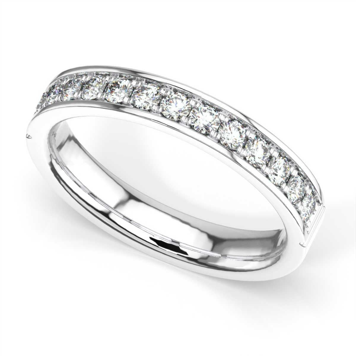 Round Cut 14K White Gold Kay Diamond Ring '2/5 Ct. tw' For Sale