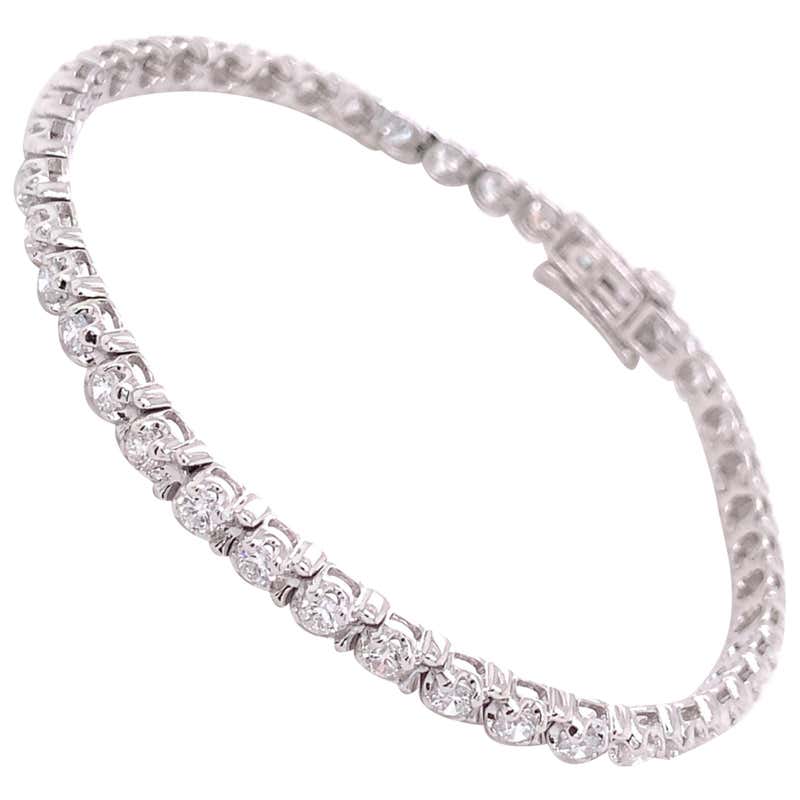 14K White Gold Lab Grown 3 Carat Diamond Tennis Bracelet At 1stDibs 14k-white-gold-lab-grown-3-carat-diamond-tennis-bracelet-at-1stdibs