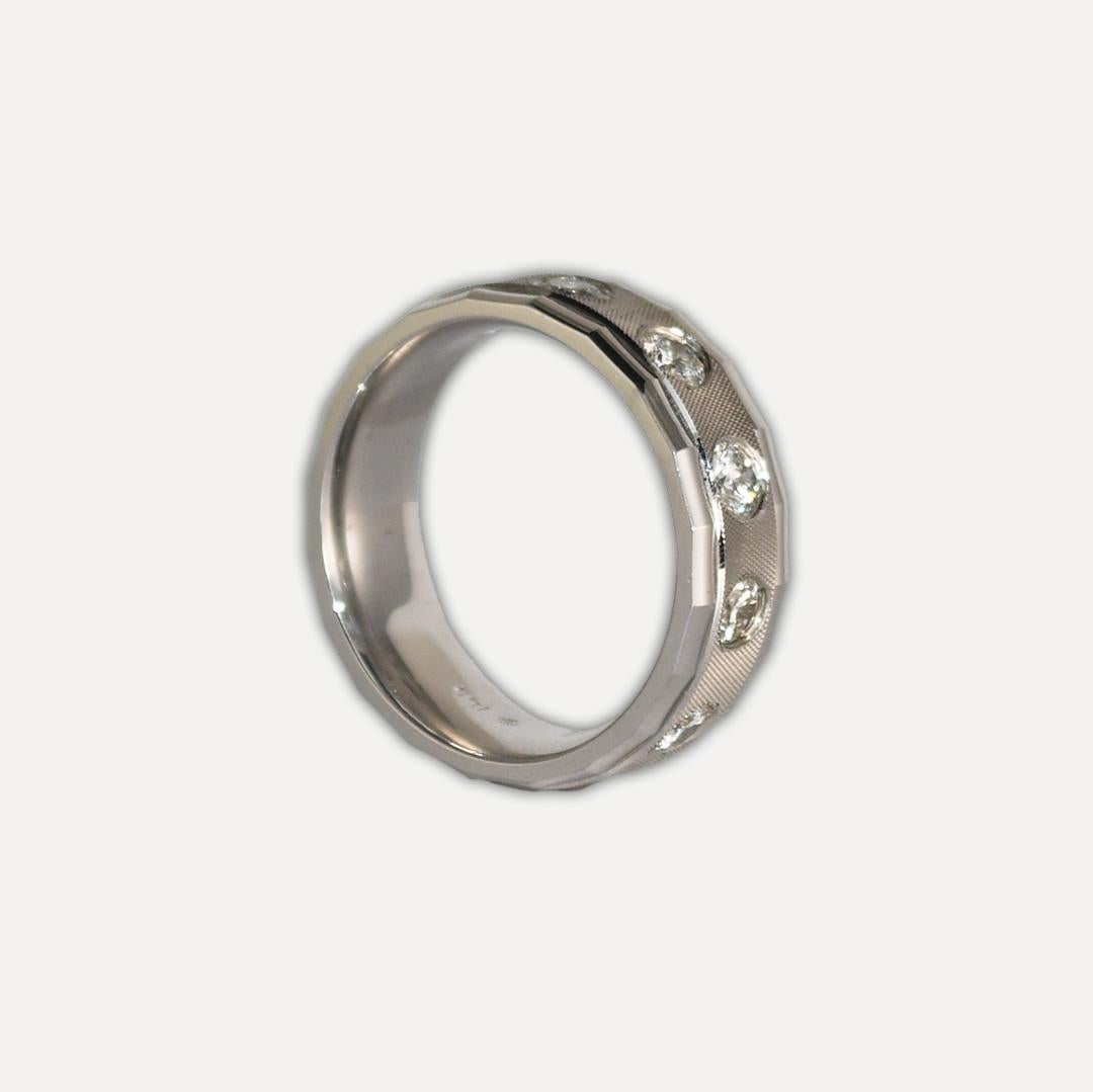 14K White Gold Ladies' Diamond Ring 0.50 ct For Sale 1