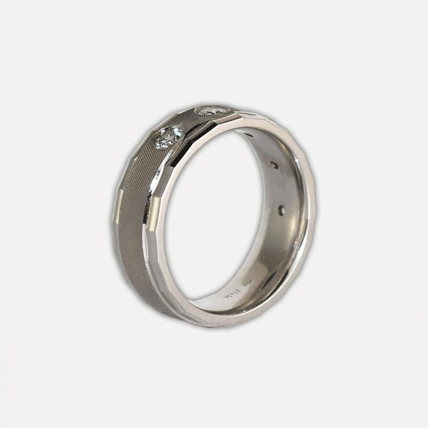 14K White Gold Ladies' Diamond Ring 0.50 ct For Sale 2