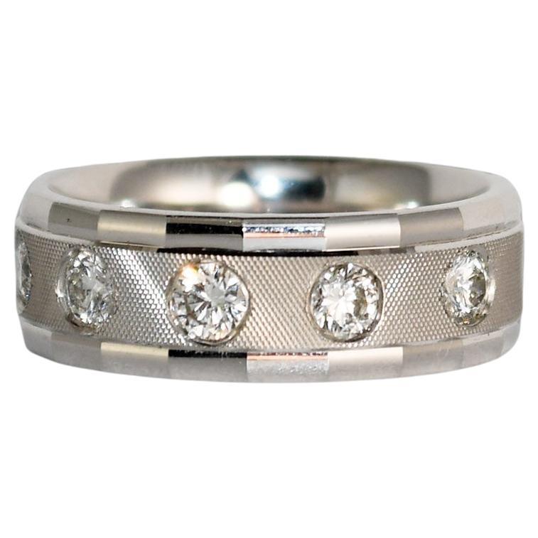 14K White Gold Ladies' Diamond Ring 0.50 ct For Sale