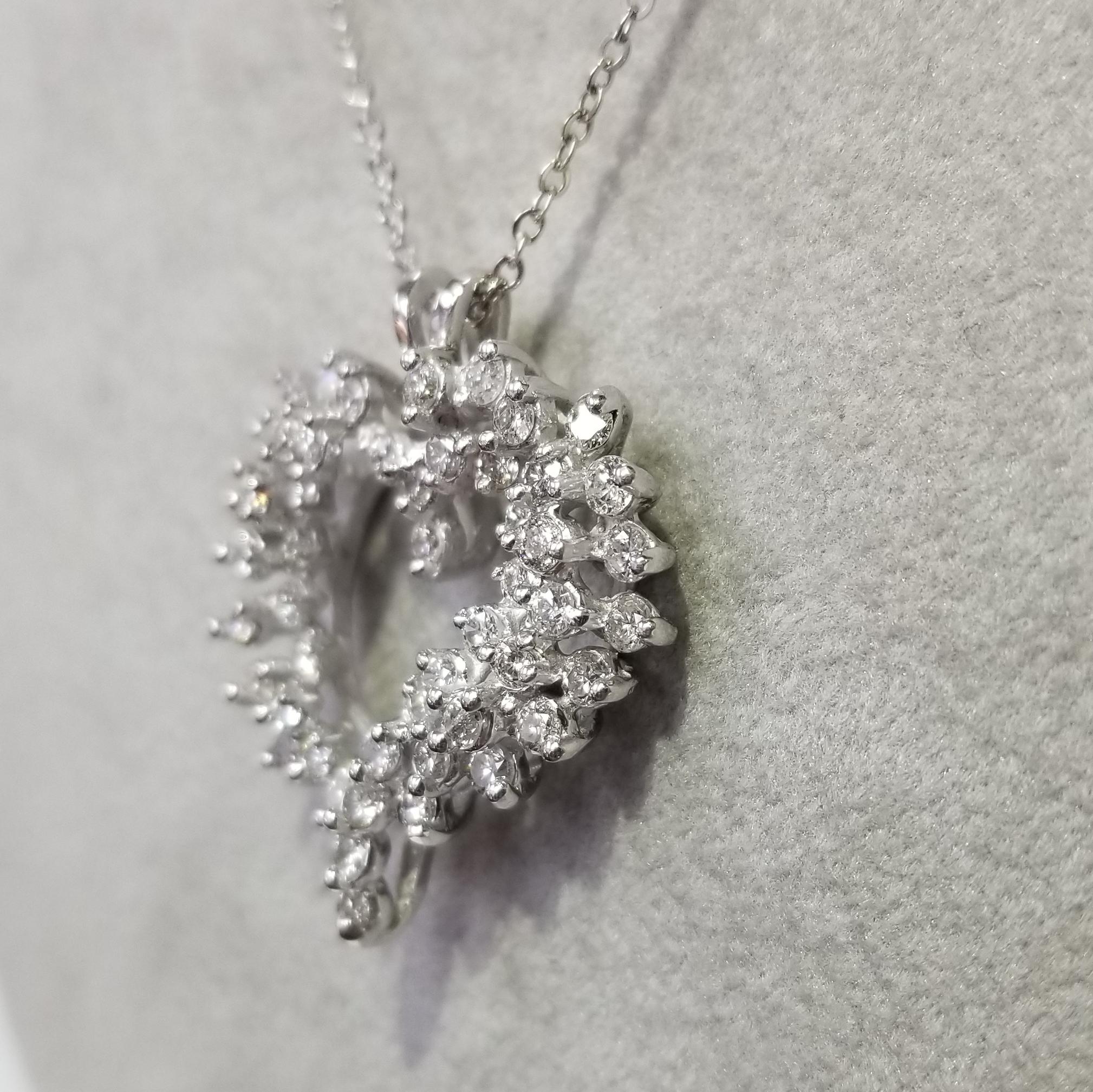 big diamond heart pendant