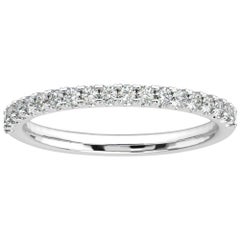 14K White Gold Lauren French Pave Ring '1/4 Ct. Tw'